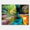 Designart - Colorful Motion Gradients Of Surreal Mountains And Clouds - Modern Canvas Wall Art Print